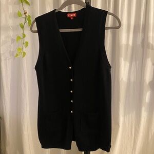 STAUD black knit vest